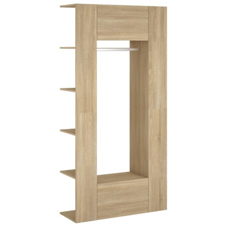 Armoires de couloir 2 pcs chêne sonoma bois d'ingénierie