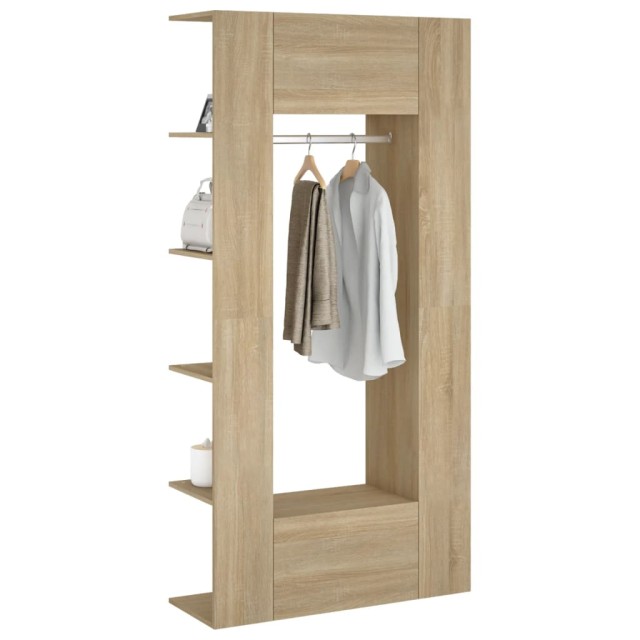 Armoires de couloir 2 pcs chêne sonoma bois d'ingénierie