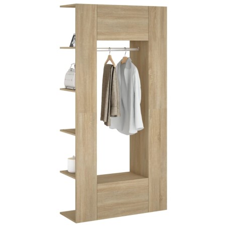 Armoires de couloir 2 pcs chêne sonoma bois d'ingénierie
