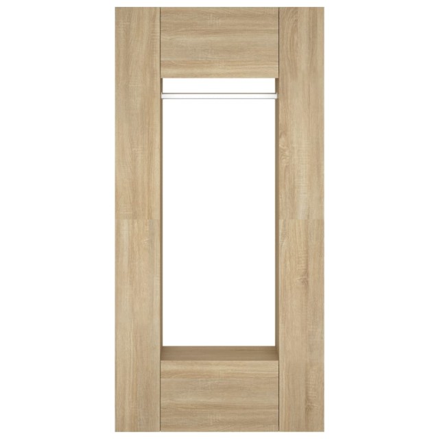 Armoires de couloir 2 pcs chêne sonoma bois d'ingénierie