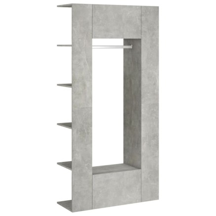 Armoires de couloir 2 pcs gris béton bois d'ingénierie 2