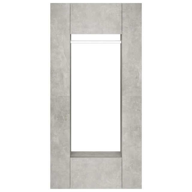 Armoires de couloir 2 pcs gris béton bois d'ingénierie