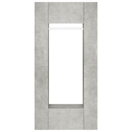 Armoires de couloir 2 pcs gris béton bois d'ingénierie
