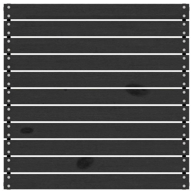 Salon de jardin 3 pcs Noir Bois de pin massif