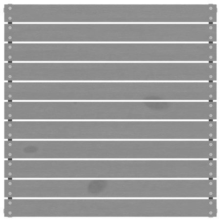 Salon de jardin 9 pcs Gris Bois de pin massif