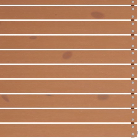 Salon de jardin 6 pcs Marron miel Bois de pin massif