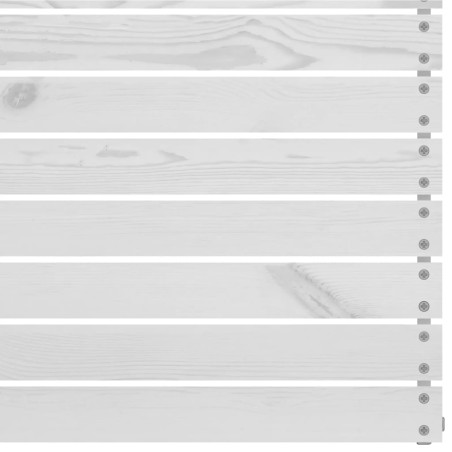 Salon de jardin 5 pcs Blanc Bois de pin massif