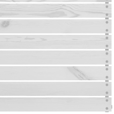 Salon de jardin 6 pcs Blanc Bois de pin massif