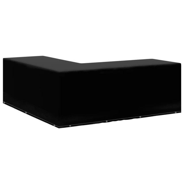 Housses de salon de jardin 2pcs Forme L 12 œillets 250x250x90cm