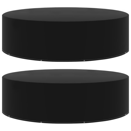 Housses de salon de jardin 2 pcs 10 œillets 205x90 cm