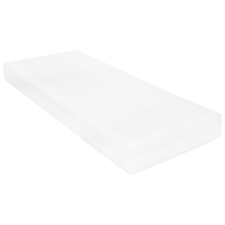 Lit de repos avec matelas 90x200 cm Gris Bois de pin massif