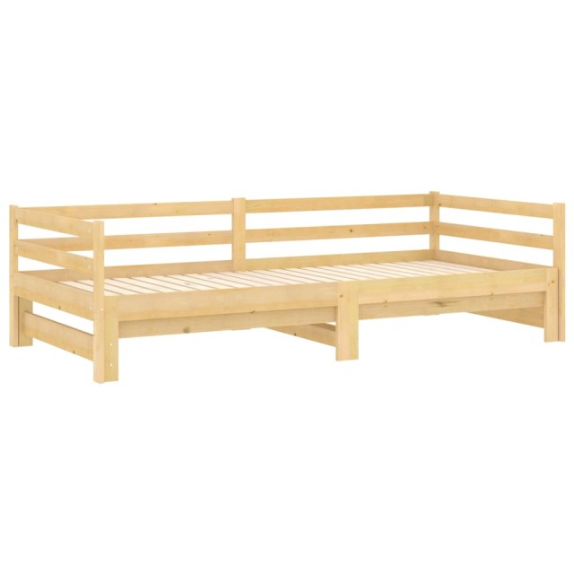 Lit coulissant 2x(90x200) cm Bois de pin massif