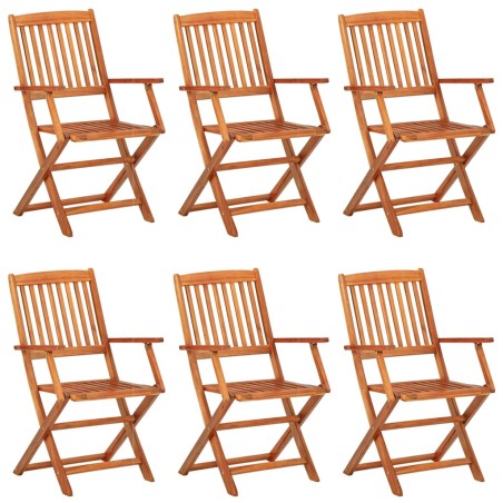 Ensemble à manger de jardin 7 pcs bois massif d'acacia