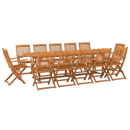 Ensemble à manger de jardin 13 pcs 280x90x75 cm bois d'acacia 2