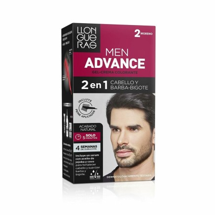 Gepigmenteerde crème Llongueras Men Advance 02 - Zwart Semi-permanent