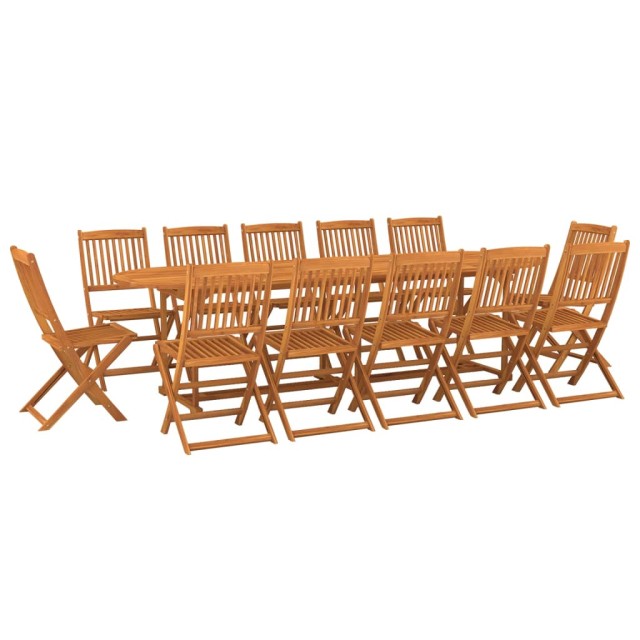 Ensemble à manger de jardin 13 pcs 280x90x75 cm bois d'acacia