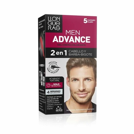 Crema Colorante Llongueras Men Advance Semipermanente 5 - Castaño Cla