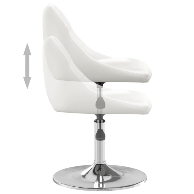 Tabouret de bar Blanc Similicuir