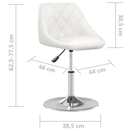 Tabouret de bar Blanc Similicuir