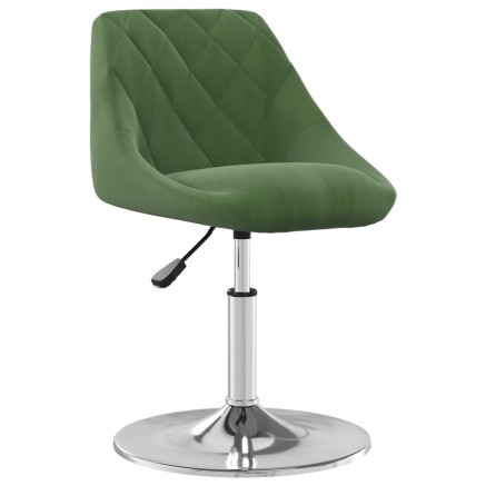 Chaises pivotantes à manger lot de 6 Vert foncé Velours 2
