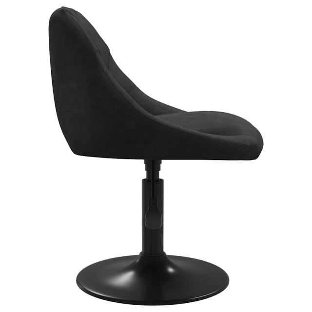 Chaise de salle à manger Noir Velours