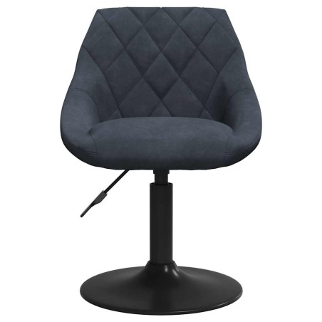 Chaise de salle à manger Gris foncé Velours