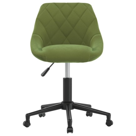 Chaise pivotante de salle à manger Vert clair Velours 2
