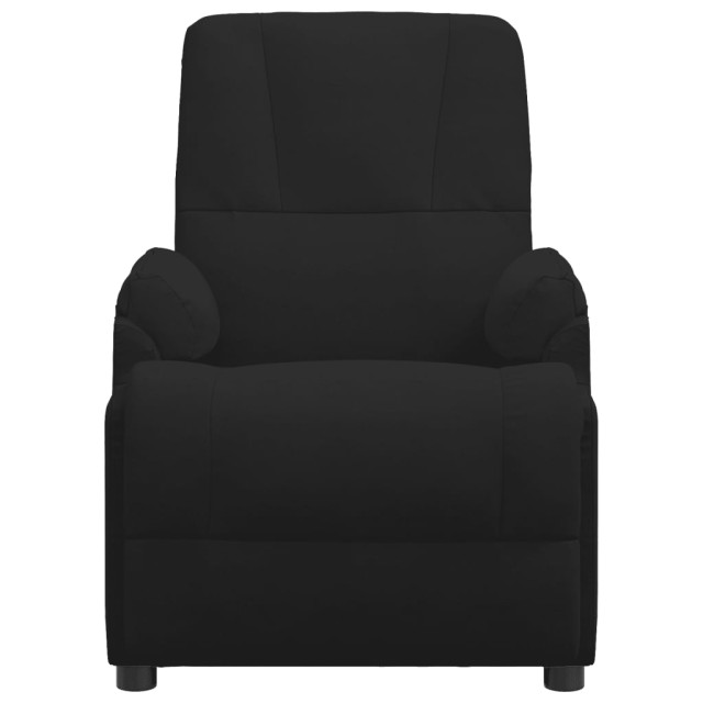Fauteuil de massage noir similicuir daim