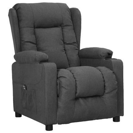 Fauteuil Gris foncé Tissu 2