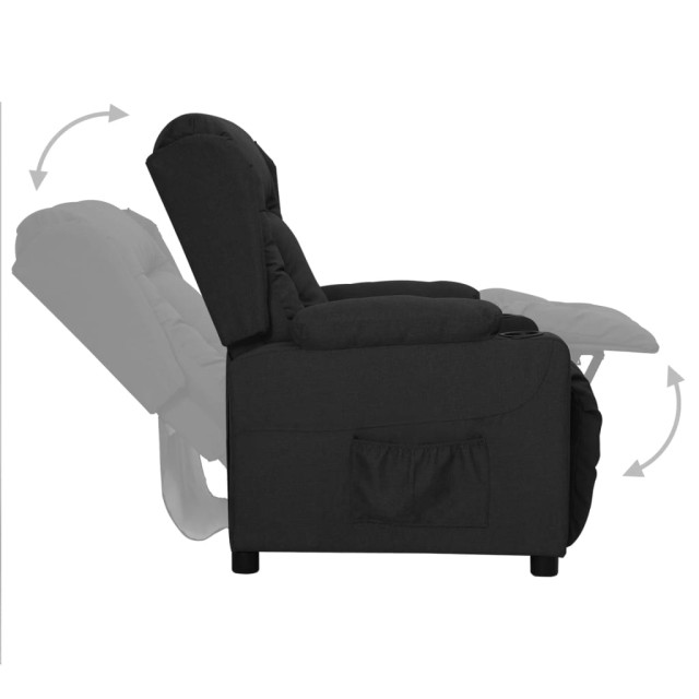 Fauteuil Noir Tissu