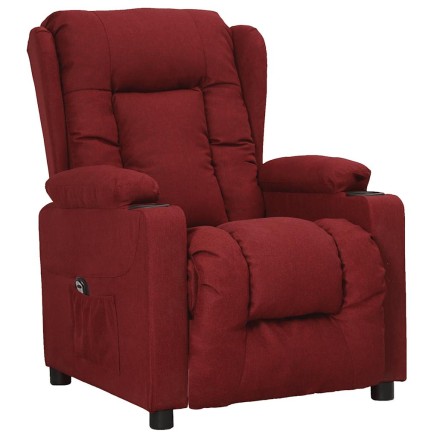 Fauteuil Rouge bordeaux Tissu 2