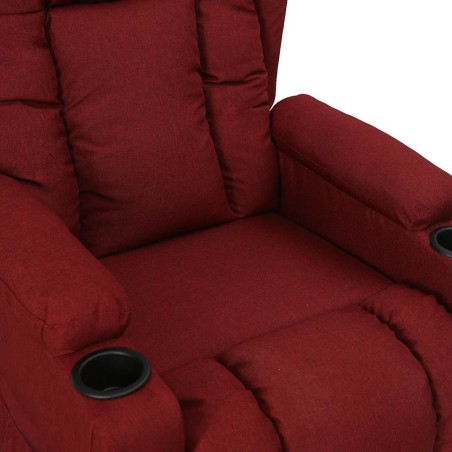Fauteuil Rouge bordeaux Tissu
