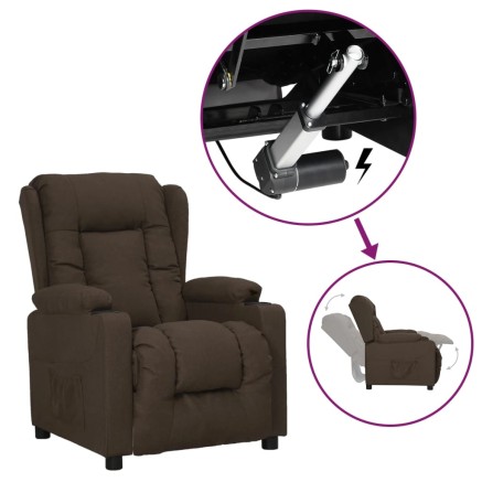 Fauteuil Marron foncé Tissu