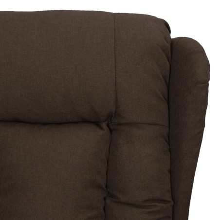 Fauteuil Marron foncé Tissu