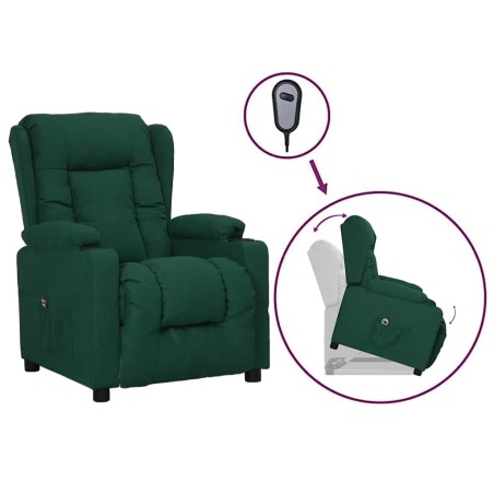 Fauteuil Vert foncé Tissu