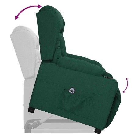 Fauteuil Vert foncé Tissu