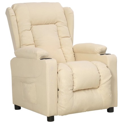 Fauteuil Crème Tissu 2