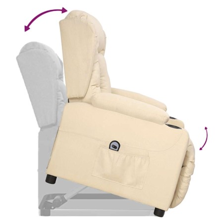 Fauteuil Crème Tissu