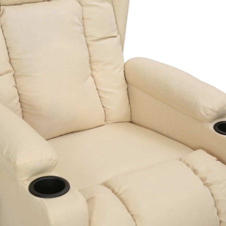 Fauteuil Crème Tissu