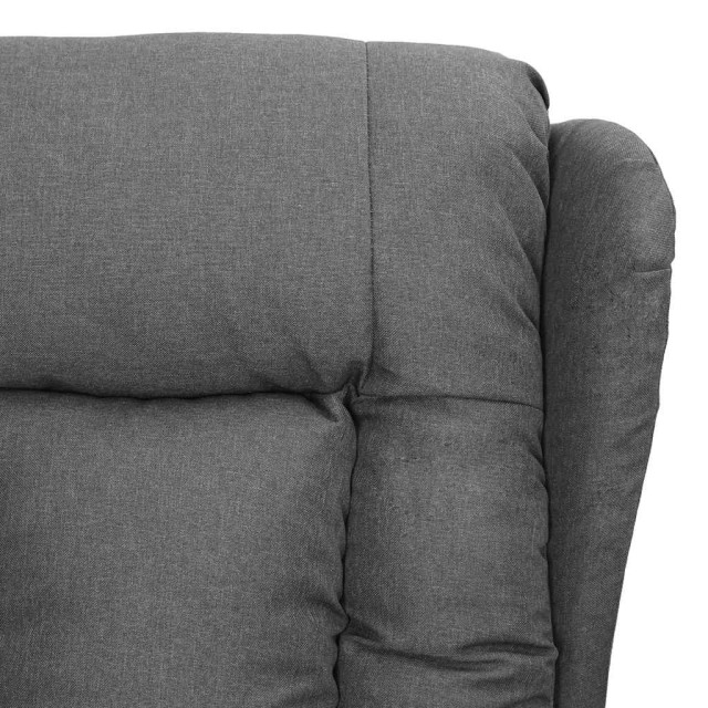 Fauteuil de massage inclinable Gris clair Tissu