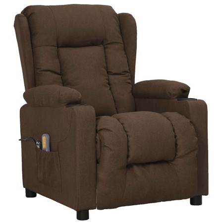 Fauteuil de massage Marron Tissu