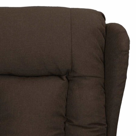 Fauteuil de massage Marron foncé Tissu