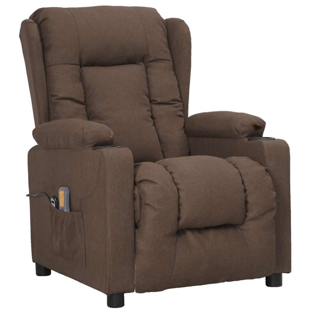 Fauteuil de massage Taupe Tissu