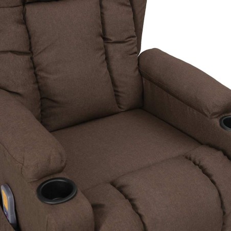 Fauteuil de massage Taupe Tissu