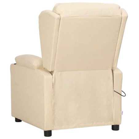 Fauteuil de massage Crème Tissu