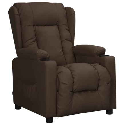 Fauteuil Marron Similicuir 2