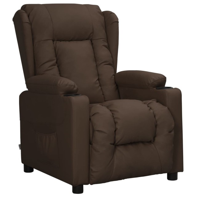 Fauteuil Marron Similicuir