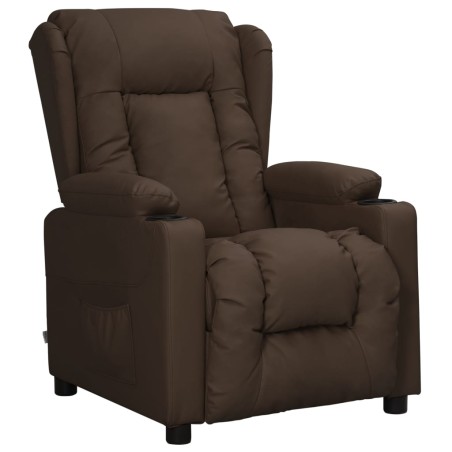 Fauteuil Marron Similicuir