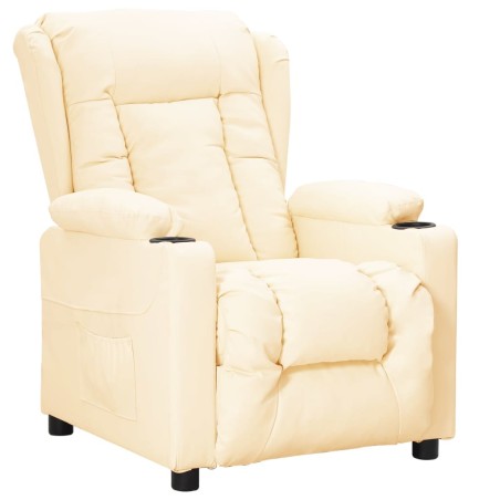 Fauteuil Crème Similicuir