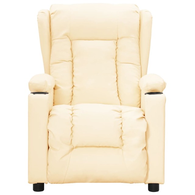Fauteuil Crème Similicuir